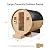 SunSwell Outdoor Traditional Sauna, 4-6 Person Wooden Sauna, Steam Wet Wood Sauna with 220V with 6KW Heater, Sauna Stone, Thermometer