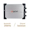 OWON VDS1022i Oscilloscopio USB basato su PC, 2+1 (multi) canali Oscilloscopio portatile portatile, oscilloscopio virtuale Larghezza di banda 25 MHz con isolamento del canale oscilloscopio