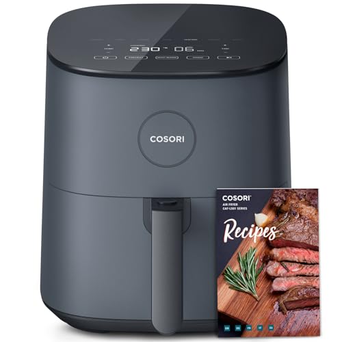 COSORI Air Fryer XL 4,7L avec 9 Programmes, 1500W Airfryer de 75 °C à 230 °C, Friteuse sans Huile Silencieuse y Compris PRÉCHAUFFAGE/GARDER AU CHAUD/SHAKE, avec 100+ recettes
