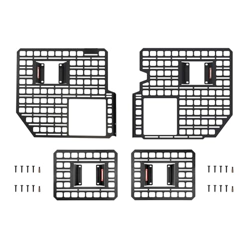 BuiltRight Industries Bedside Rack MOLLE Panel System | for Ford F-150 (2015-2024), Made in USA, Heavy Duty Steel, The Original None 4 Piece Kit 2024+