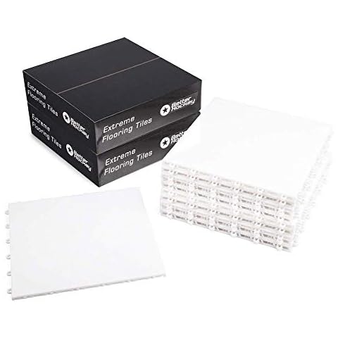 Better Hockey Extreme Dryland Flooring Tiles - Synthetic Ice Panels for Hockey, Professional Quality Training Aid for Shooting, Passing and Stickhandling - 18-Tile Pack Cover