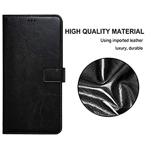 Image of Inktree Vivo V50 5G Flip Cover | Leather Finish | Complete Protection Flip Case for Vivo V50 5G - Black