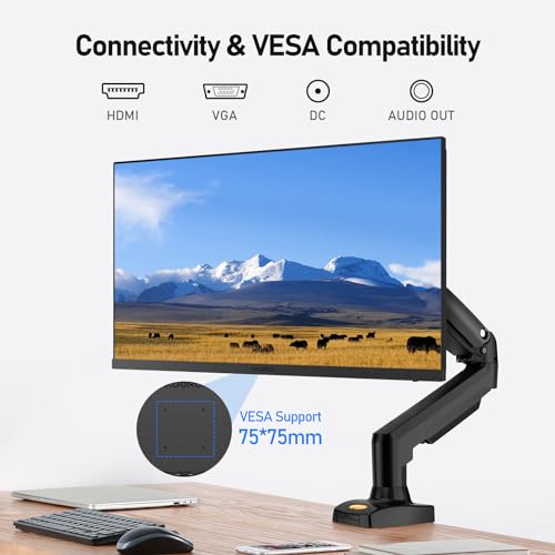 KOORUI 27 Zoll Gaming Monitor mit integrierten Lautsprechern, 100Hz, 1080p Bildschirm Aufhängbar, Rahmenlos, HDMI, Neigungsverstellbar, Augenpflege, VESA-Wandmontage Schwarz – Bild 5