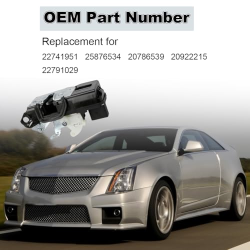 Image of Front Left Driver Side Door Lock Actuator Compatible with Cadillac CTS 2009 2010 2011 2012 2013 2014 Door Latch Lock Actuator Replacement for 22741951 25876534 20786539 20922215 22791029