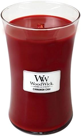 Cinnamon Chai Woodwick Candle in Glass Jar, Large - 21.5 Oz