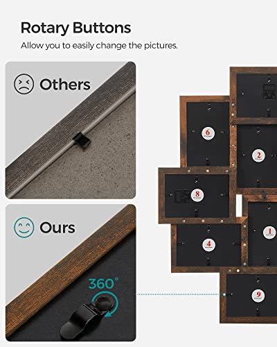 image for SONGMICS 4x6 Collage Picture Frames for Wall Decor, 10 Pack Family Pho