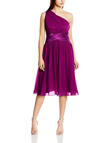 Preisvergleich Produktbild Astrapahl Damen Cocktail Kleid One Shoulder, Knielang, Einfarbig, Gr. 40, Violett
