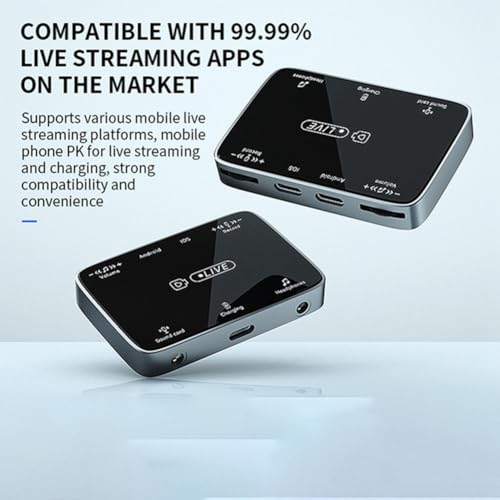 Adaptateur carte son live 2 en 1 Type-C et Lightning pour diffusion