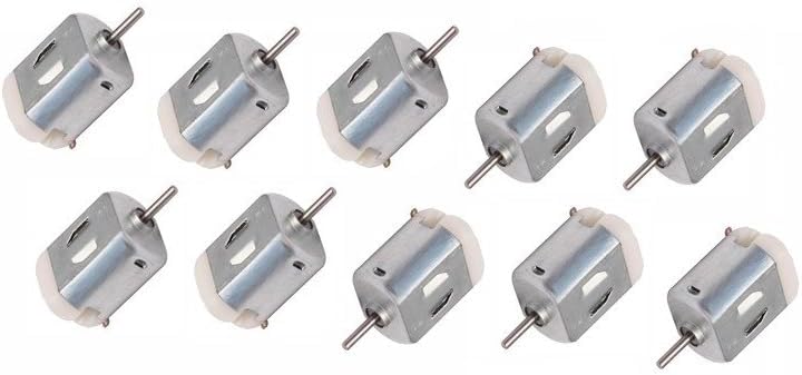 Branded Mini DC Toy Motor 6V, High-Speed, for RC Toys and RC Cars Pack of (10) Motors