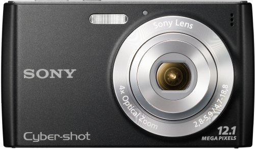 Sony DSC-W510B Digitalkamera (12 Megapixel, 4-fach opt. Zoom, 26 mm Weitwinkelobjektiv, 6,9 cm (2,7 Zoll) Display, bildstabilisiert) schwarz