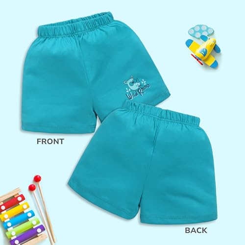 Image of LuvLap Baby Boys & Girls Regular Fit 100% Cotton Shorts Pack of 6