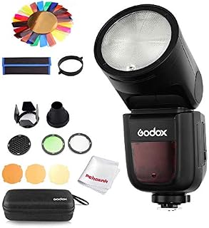 Godox V1-S Flash with Godox AK-R1 Accessories Kit for Sony, 76Ws 2.4G TTL