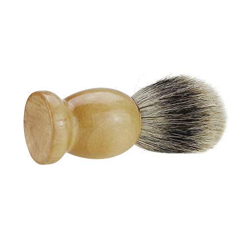 DIY Man 10.3cm x 4.9cm Brown-Baum-Farbe Reines Dachshaar Rasiermesser Rasierpinsel for Sicherheit Straight Classic Safety Razor