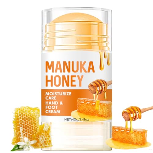 Intensive Honey Foot Cream, Foot Cream for Cracked Heels and Dry Skin, Cracked Heel Repair Cream, Skin Care Hands & Feet, Foot Moisturiser for Deep Hydration, Fast-Acting