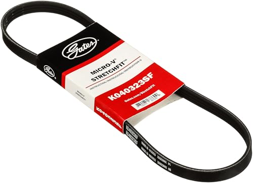 Courroie de transmission extensible Micro-V K040323SF contre les sifflements et usures de poulie