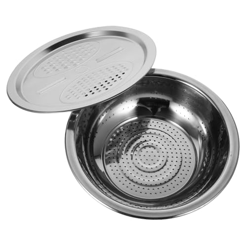 LEDMOMO 多機能ステンレス製おろし器バスケット 錆びにくい耐久素材 野菜スライサー 水切りボウル 軽量で使いやすく家料理に