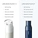 LARQ PureVis 2 Self Cleaning Water Bottle - UV Water Purifier with Filter Straw, Smart App Hydration Tracking, Insulated Stainless Steel - Granite White, 23 Oz