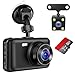 Dash Camera for Cars, YOCHOS 1080P Front and Rear Dual Dash Cam, 3" LCD Screen 170° Wide Angle Dash Cam with Night Vision WDR G-Sensor Parking Monitor Loop Recording Motion Detection.(SD Card Include)