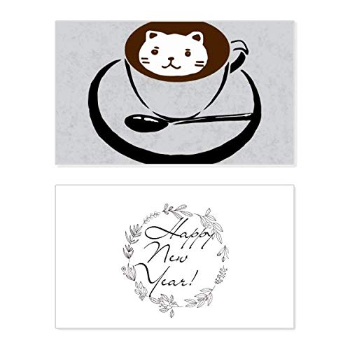Taza de café con diseño de gato para Año Nuevo ideal para tus mañanas de invierno