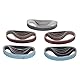 30 STÜCKE Schleifbänder Sortiment Messerschärfer Schleifpapier Band Set 80 120 240 400 800 1000 Körnung Flachnaht Schleifband Kit für Holzbearbeitung Metall Aluminium (1/2 Zoll 12 Zoll)