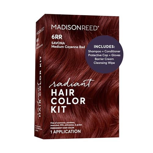 Madison Reed Radiant Hair Color Kit, 6RR Cayenne Red, 1 Pack