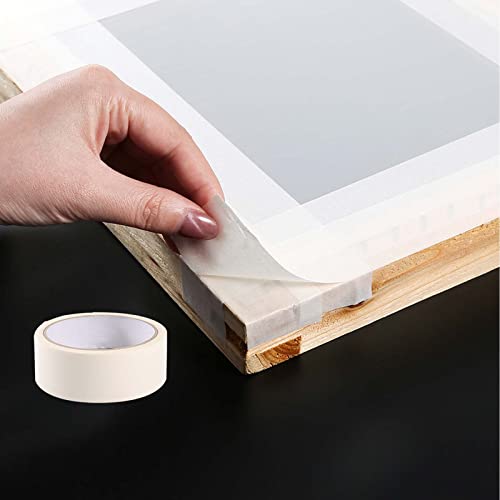 Caydo 32 Pcs Screen Printing Kit Include Fabric Screen Printing Ink, 3 Size Of Silk Screen Printing Frame, Screen Printing Squeegees, Inkjet Transparency Film, Ink Knife, And Mask Tape #TOP5