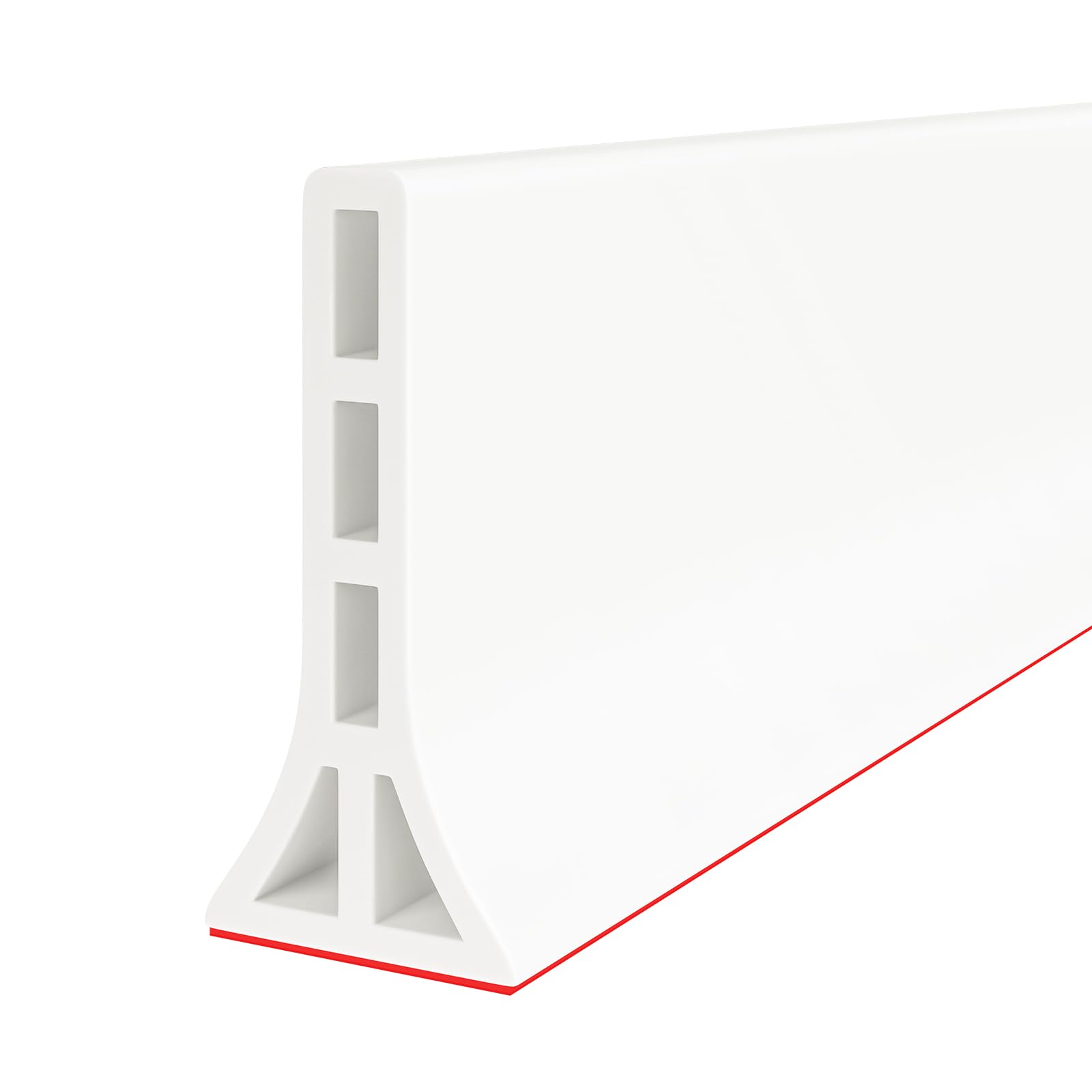 DLYYPLUS 3" High Collapsible Shower Threshold Water Dam 67"/1.7M Water Stopper Barrier Keeps Water Inside Threshold Dry and Wet Separation for Bathroom Kitchen Sink Bathtub