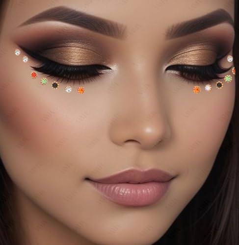 VAMA Multicolour Small Stone Bindis Kumkum Forehead Sticker Bindiya Bindi Booklet for Girls & Women - 252 Diamond Sticker Bindis Book - Image 2