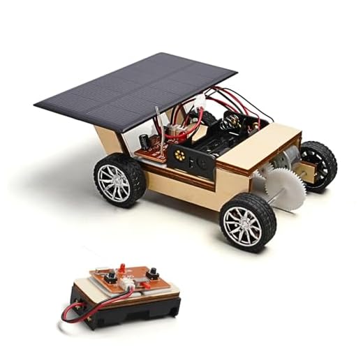 Pica Toys Solar Car V1 Model Kits to Build, Science Experiment Kit for Kids Age 8-12, Wireless Remote Control Robotic Stem Project, Electric Motor Hybrid Powered