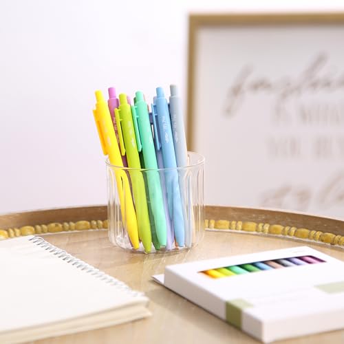 Image of Mr. Pen- Retractable Gel Pens, 12 Pack, Vintage Ink, Fine Point 0.7mm | Fast Dry, Smooth Writing, Cute Pens for Drawing, Writing Planner and School Supplies