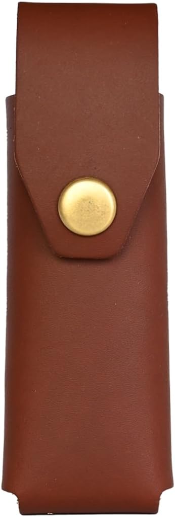 American Bench Craft Riveted Leather Sheath fits Buck 110 Folding Hunter Knife - Leather Knife Sheath (Brown)