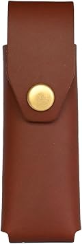 American Bench Craft Riveted Leather Sheath fits Buck 110 Folding Hunter Knife - Leather Knife Sheath Brown