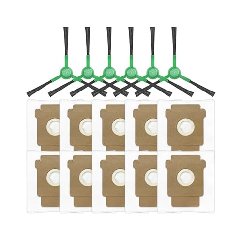 iRobot Roomba Max 705 Vac/Roomba Plus 504 Vac�X�y�A�p�[�c�Ή��A�N�Z�T���[ �T�C�h�u���V HEPA�t�B���^�[ ��e�ʃ_�X�g�o�b�O(�z���C�g)