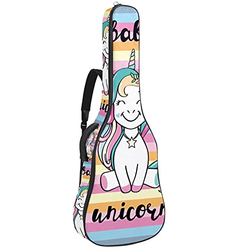 Housse guitare classique et basse motif licorne finitions soignées