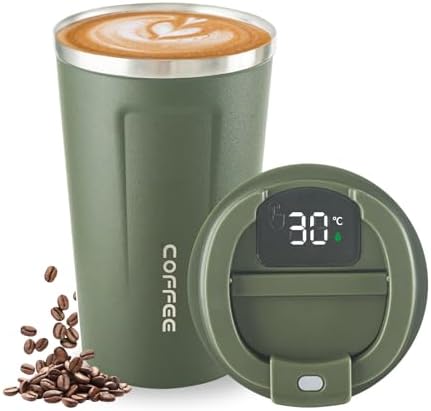 Gobelet isotherme sous vide en acier inoxydable - Avec affichage ...