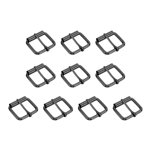 Boucles à rouleau en métal 32 mm PATIKIL de haute qualité pour la maroquinerie et le cuir noir