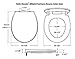 Round Toilet Seat BR620-02 Almond/Bone, Quiet Close, Stain-Resistant and Easy to Clean, Never Loosens, Fits All Toilet Brands, Premium Series by Bath Royale