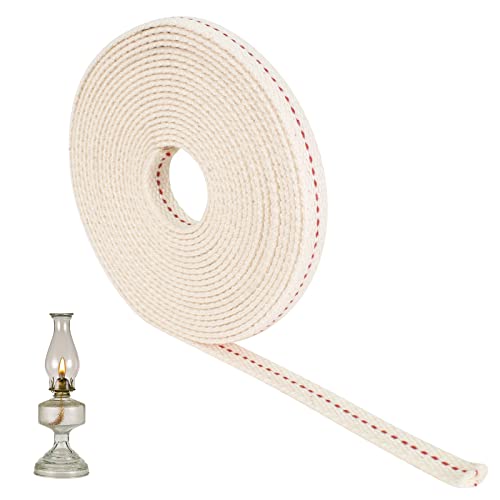 10m Mechas para Lámparas de Aceite, Ancho 11mm Mecha Lampara Queroseno Mechas para Lámpara Algodón Mechas de Repuesto Mechas de Lámparas Mecha Plana para Lámpara de Queroseno de Quemador