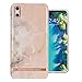 Produktbild RICHMOND & FINCH Kompatible mit iPhone X Handyhülle, Rosé Marmor Gehäuse mit Roségold Details, Komplett Schützende Handyhülle