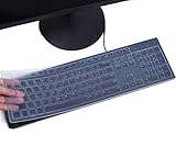 CASEDAO Clear Keyboard Cover Compatible with Dell KB216 KB216p KB216d / KM636 Wireless Keyboard, Dell Optiplex 5250/3050/3240/5460/7450/7050,Dell Inspiron AIO 3475/3670/3477 All-in one Desktop