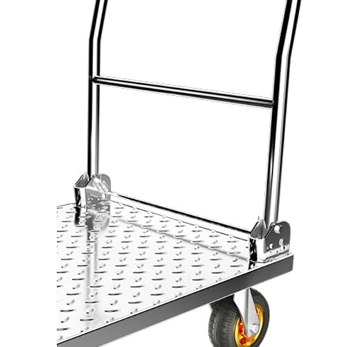 Carretilla plegable de plataforma con ruedas grandes miniatura 6
