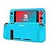 Produktbild Teyomi Hülle Kompatibel mit Nintendo Switch, Schutzhülle aus Silikon mit Federung und Anti-kratzt Spiel Kassette Slot Design(Blau)
