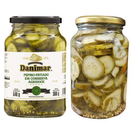 Pepino Fatiado Agridoce em Conserva Danimar 540g