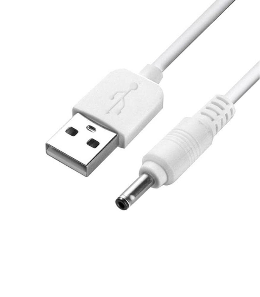 iTechCover USB Cable Charging Cord/Charger Power Lead Wire Compatible with Hello Baby HB65 HB65TX HB65RX Baby Monitor/White / (1m / 3.3ft) / (22AWG) 5V 2A