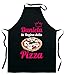Colorfamily Grembiule da Cucina Personalizzabile con Nome Divertenti La Regina della Pizza Idea Regalo