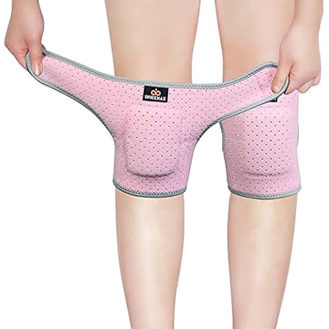 Indeemax Adjustable Volleyball Knee Pads for Kids Dancers,Soft Sponge Breathable Protective Knee Pad,Children Knee Brace Supports Dancing Football Yoga Sport Exercise Knee Protector Blue S/M Cover