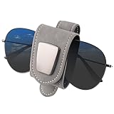 🚗 Elegante Leder-Auto-Sonnenbrillenhalterung - Lammcou KFZ Sonnenbrillenhalterung besteht aus hochwertigem Leder, das langlebig und angenehm weich ist. Dadurch wird Ihre Brille oder die Sonnenblende nicht verkratzt oder beschädigt! Dank des schlanken und kompakten Designs bleibt Ihre Sicht unbeeinträchtigt und der Halter passt perfekt zur Sonnenblende.