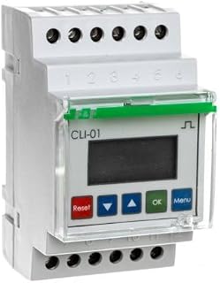 Impulszähler programmierbar 24-264V AC/DC 1P 8A 8 modular number CLI-01 f&f 5908312591764