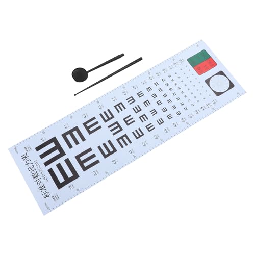 Facile da usare: progettato per la semplicità, questo grafico di prova non richiede alcuna guida professionale, consentendo agli utenti di condurre esami della vista in modo indipendente, grafico di prova visiva, grafico oculistico portatile