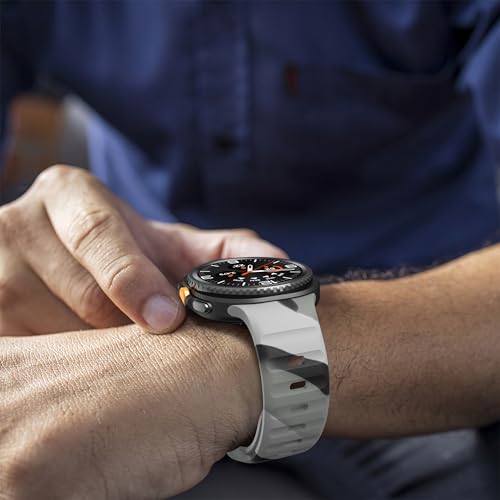 Image of XMUXI Compatible with Samsung Galaxy Watch 9 /8 Strap 44mm 40mm, Silicone Sport Breathable Bands for Galaxy Watch 8 Classic Straps 46mm (No Watch)